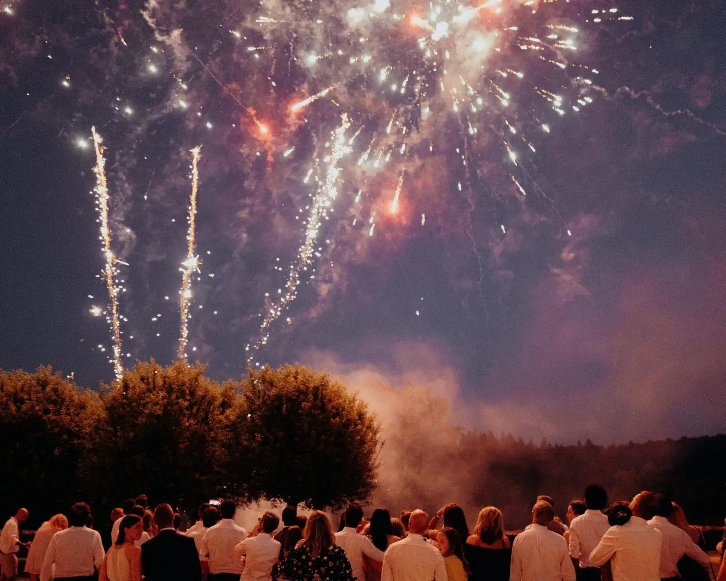 Feuerwerk bei Hochzeiten auf Schloß Neuhaus